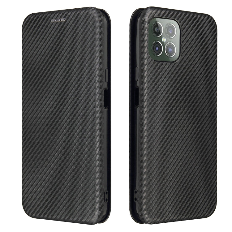 For Cubot C30 Carbon Fiber Texture Horizontal Flip TPU + PC + PU Leather Case with Card Slot