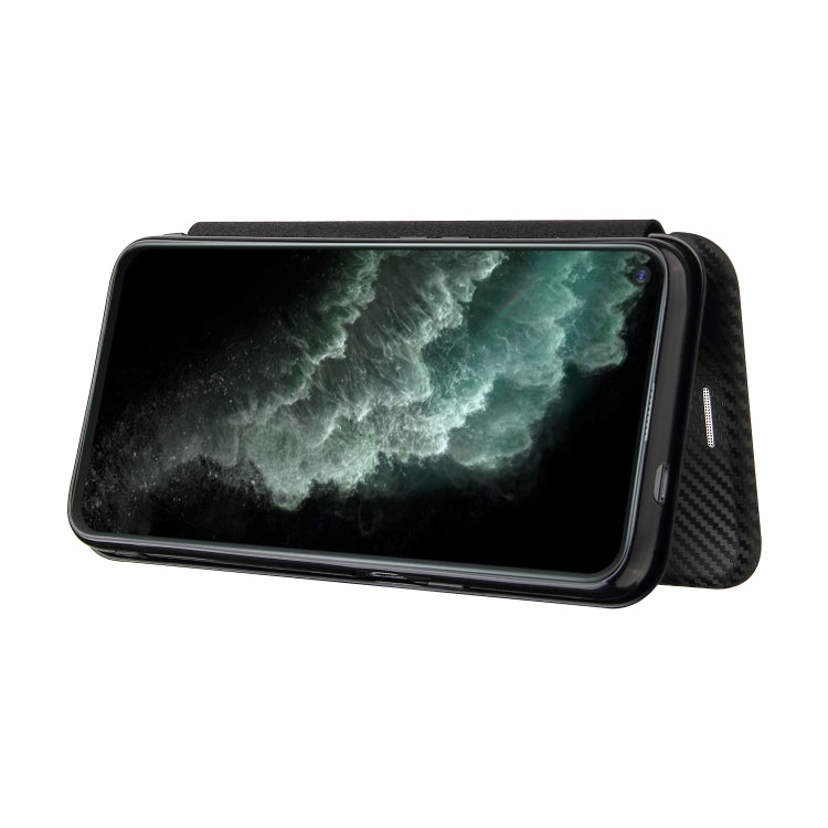 For Cubot C30 Carbon Fiber Texture Horizontal Flip TPU + PC + PU Leather Case with Card Slot