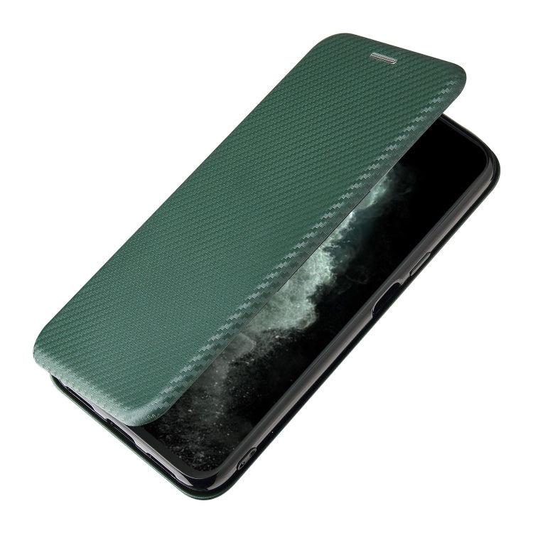 For Cubot C30 Carbon Fiber Texture Horizontal Flip TPU + PC + PU Leather Case with Card Slot