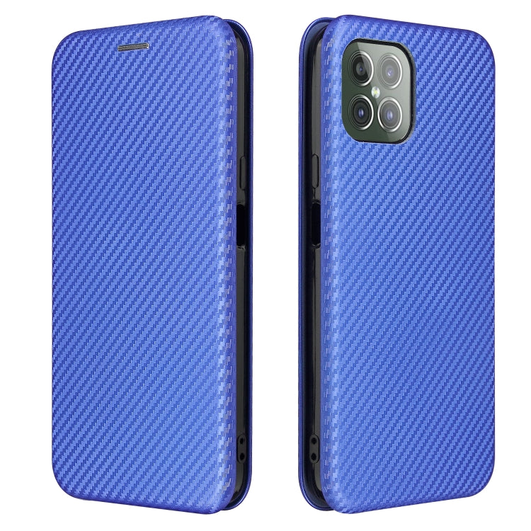 For Cubot C30 Carbon Fiber Texture Horizontal Flip TPU + PC + PU Leather Case with Card Slot