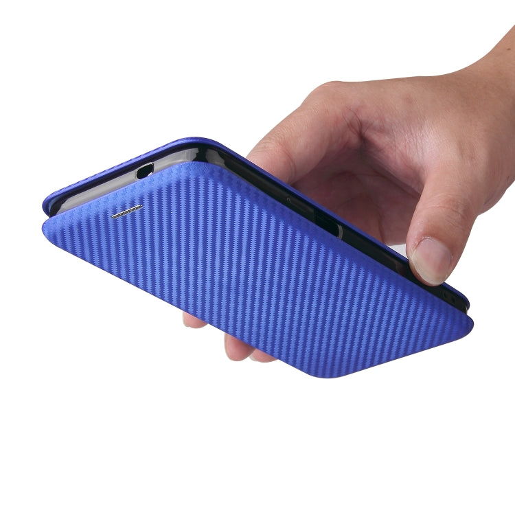 For Cubot C30 Carbon Fiber Texture Horizontal Flip TPU + PC + PU Leather Case with Card Slot