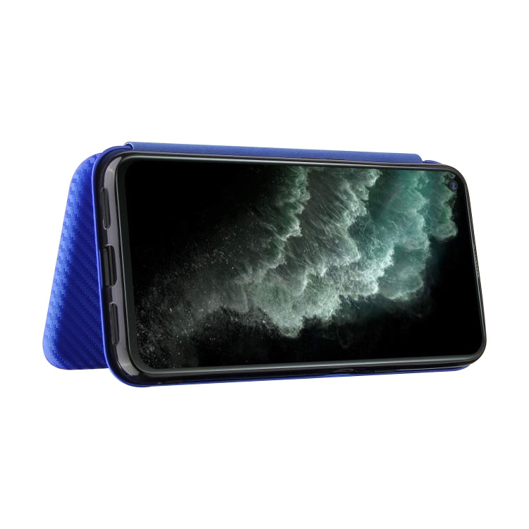 For Cubot C30 Carbon Fiber Texture Horizontal Flip TPU + PC + PU Leather Case with Card Slot