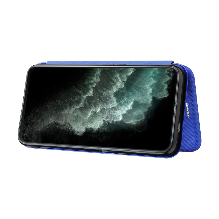 For Cubot C30 Carbon Fiber Texture Horizontal Flip TPU + PC + PU Leather Case with Card Slot