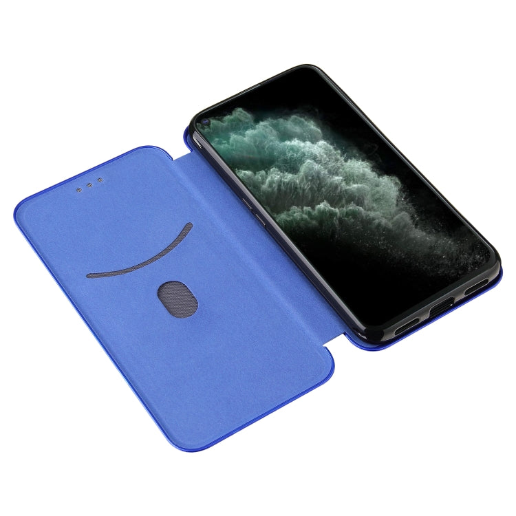 For Cubot C30 Carbon Fiber Texture Horizontal Flip TPU + PC + PU Leather Case with Card Slot