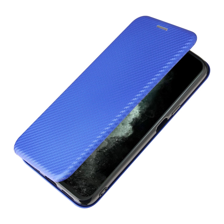 For Cubot C30 Carbon Fiber Texture Horizontal Flip TPU + PC + PU Leather Case with Card Slot