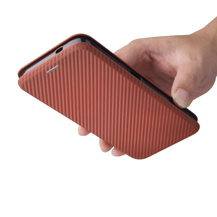 For Cubot C30 Carbon Fiber Texture Horizontal Flip TPU + PC + PU Leather Case with Card Slot