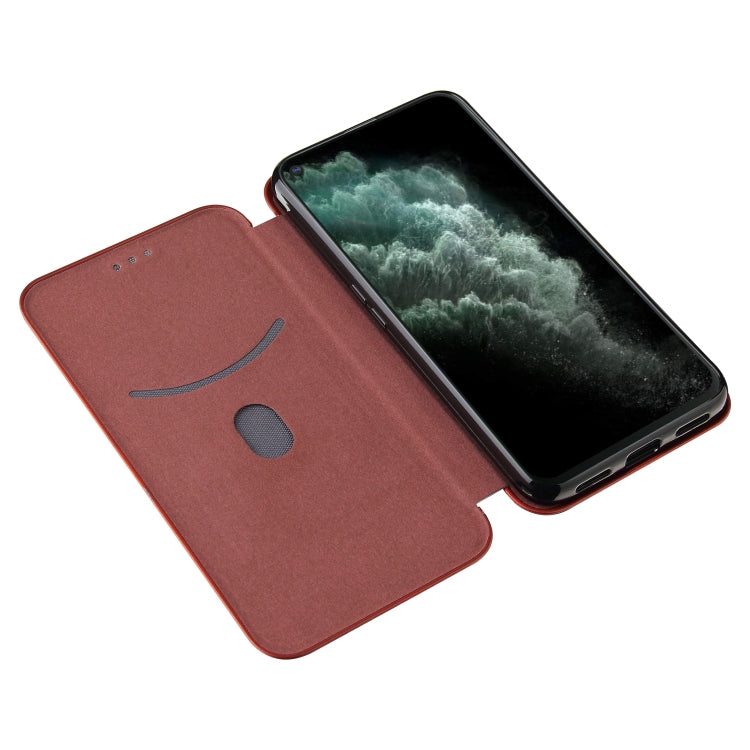 For Cubot C30 Carbon Fiber Texture Horizontal Flip TPU + PC + PU Leather Case with Card Slot