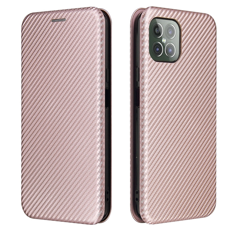 For Cubot C30 Carbon Fiber Texture Horizontal Flip TPU + PC + PU Leather Case with Card Slot