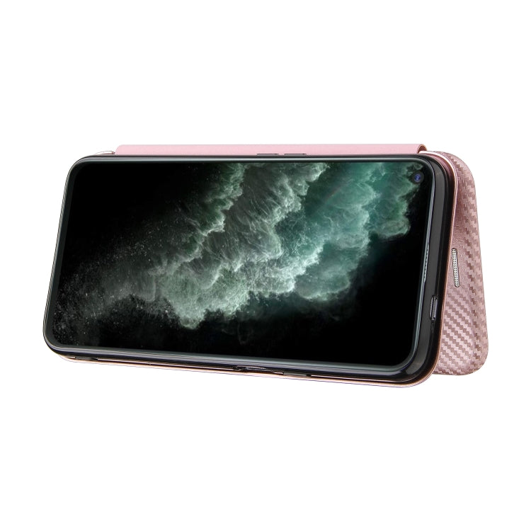 For Cubot C30 Carbon Fiber Texture Horizontal Flip TPU + PC + PU Leather Case with Card Slot