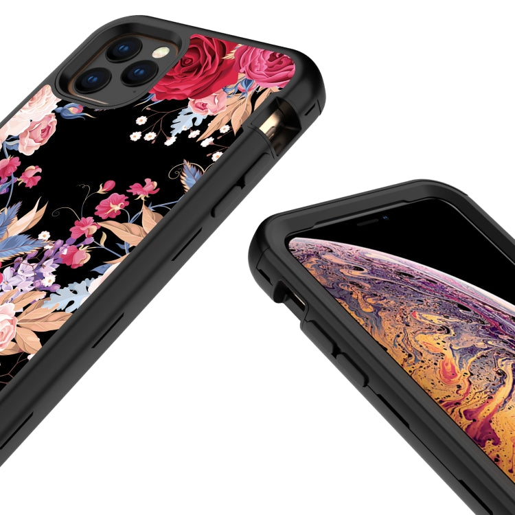 For iPhone 11 Pro Electroplated IMD Full Coverage Shockproof PC + Skin + Silicon Case