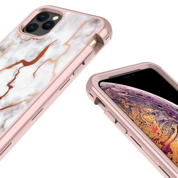 For iPhone 11 Electroplated IMD Full Coverage Shockproof PC + Skin + Silicon Case