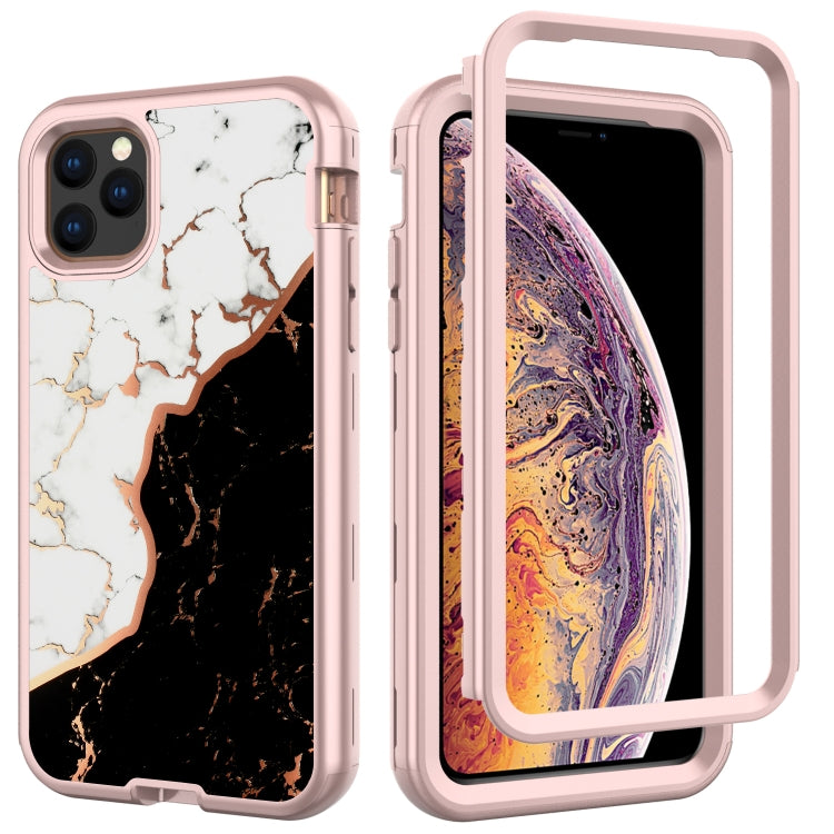 For iPhone 11 Electroplated IMD Full Coverage Shockproof PC + Skin + Silicon Case