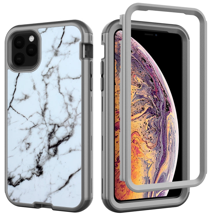 For iPhone 11 Electroplated IMD Full Coverage Shockproof PC + Skin + Silicon Case