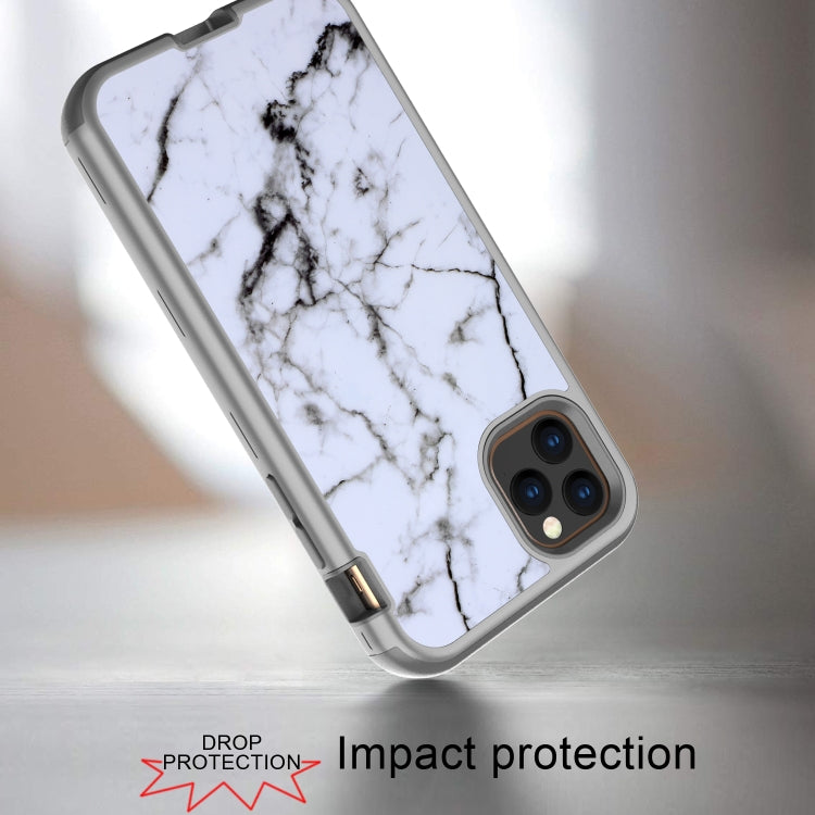For iPhone 11 Electroplated IMD Full Coverage Shockproof PC + Skin + Silicon Case