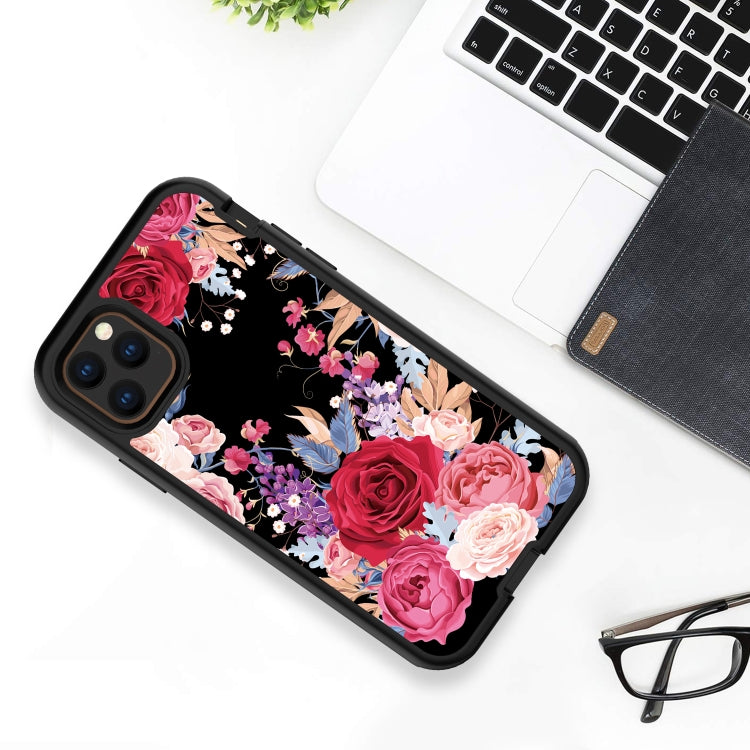 For iPhone 11 Electroplated IMD Full Coverage Shockproof PC + Skin + Silicon Case