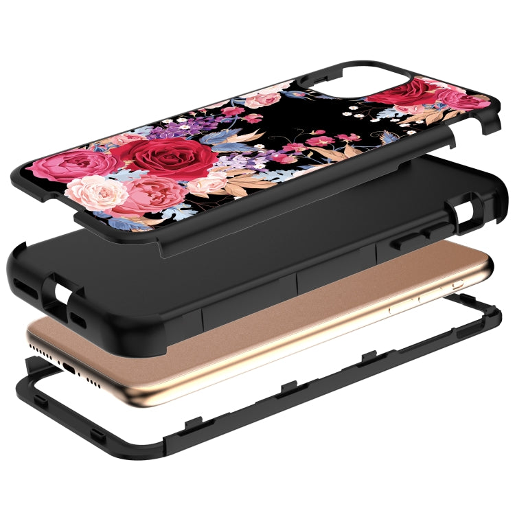 For iPhone 11 Electroplated IMD Full Coverage Shockproof PC + Skin + Silicon Case