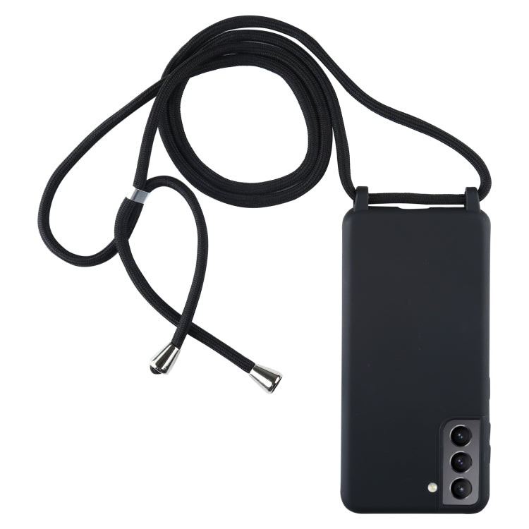 For Samsung Galaxy S21+ 5G Candy Colors TPU Protective Case with Lanyard