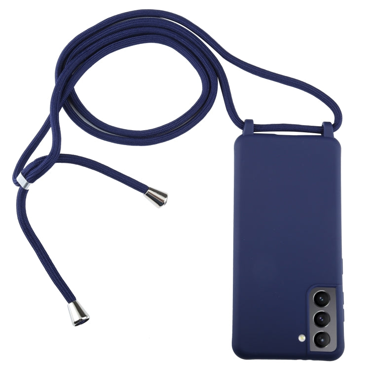 For Samsung Galaxy S21+ 5G Candy Colors TPU Protective Case with Lanyard
