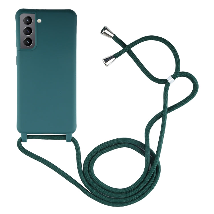 For Samsung Galaxy S21+ 5G Candy Colors TPU Protective Case with Lanyard