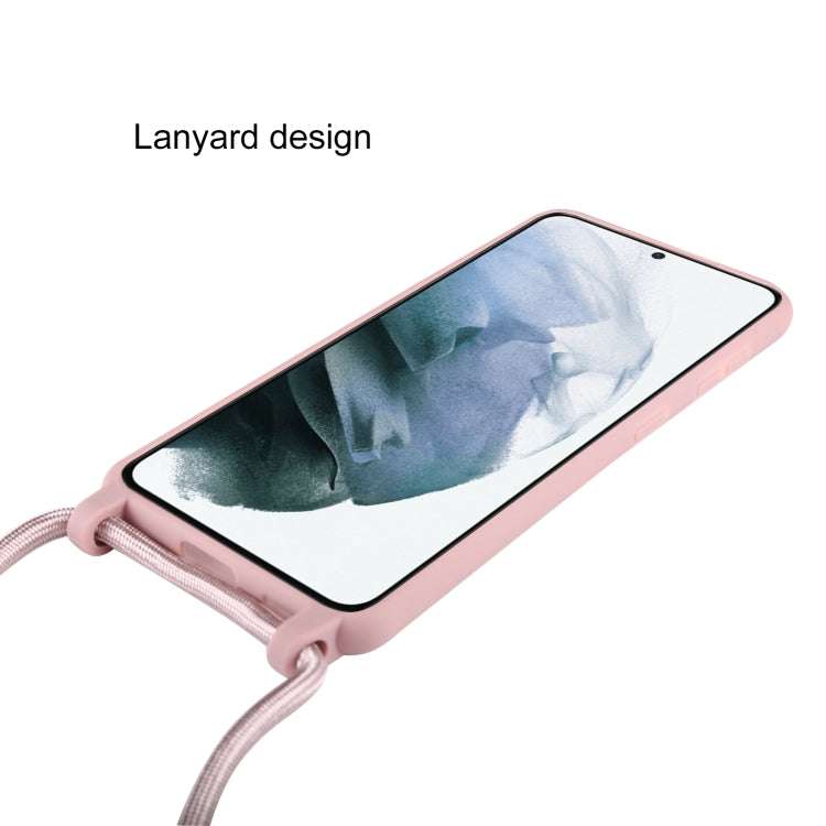 For Samsung Galaxy S21+ 5G Candy Colors TPU Protective Case with Lanyard