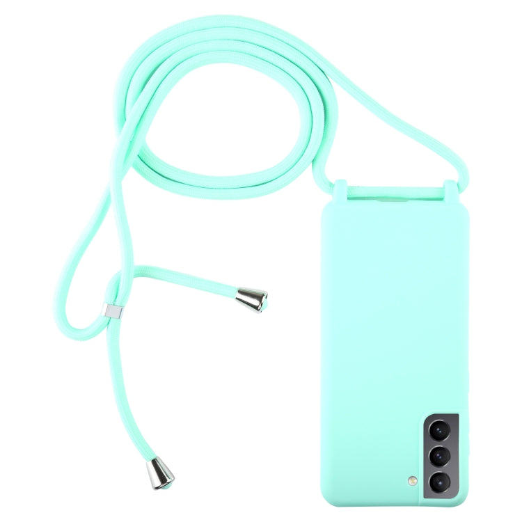 For Samsung Galaxy S21 5G Candy Colors TPU Protective Case with Lanyard