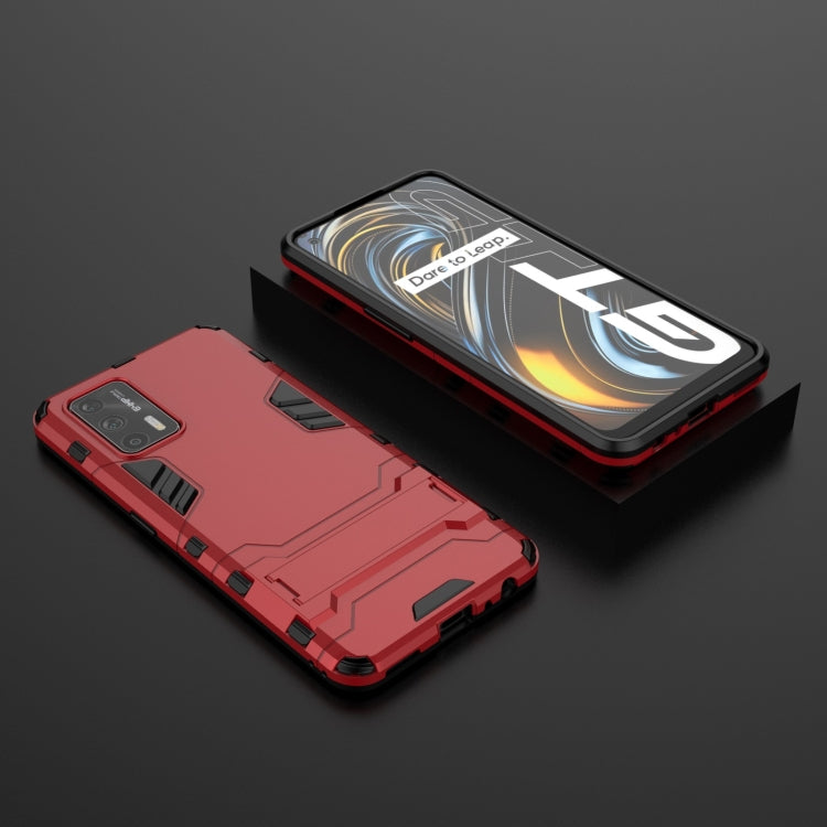 For OPPO Realme GT 5G PC + TPU Shockproof Protective Case with Holder
