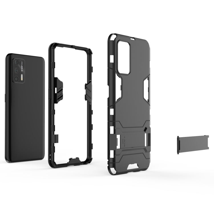 For OPPO Realme GT 5G PC + TPU Shockproof Protective Case with Holder