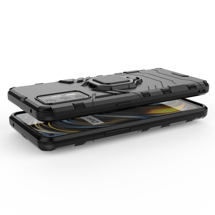 For OPPO Realme GT 5G PC + TPU Shockproof Protective Case with Magnetic Ring Holder