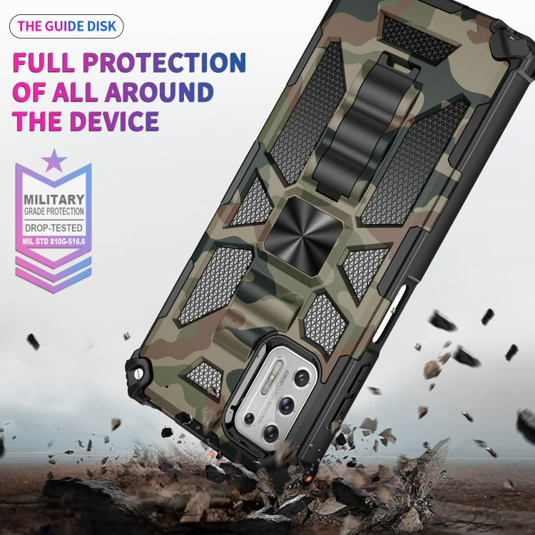 For Motorola Moto G Stylus (2021) Camouflage Armor Shockproof TPU + PC Magnetic Protective Case with Holder