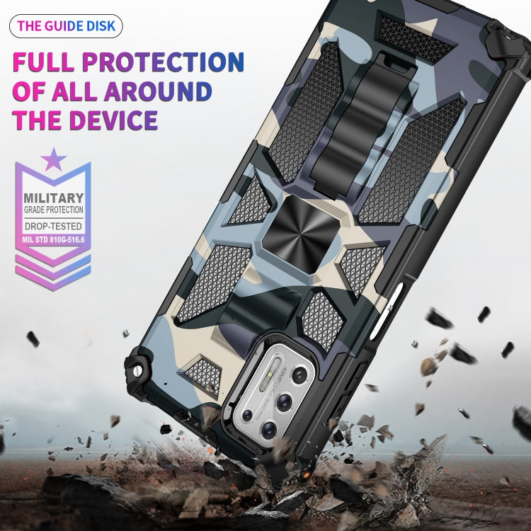 For Motorola Moto G Stylus (2021) Camouflage Armor Shockproof TPU + PC Magnetic Protective Case with Holder
