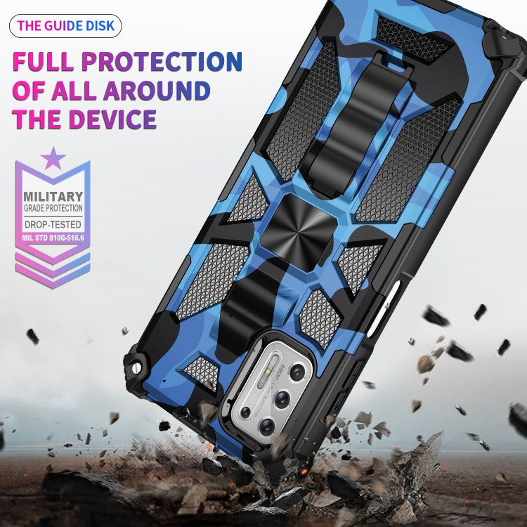 For Motorola Moto G Stylus (2021) Camouflage Armor Shockproof TPU + PC Magnetic Protective Case with Holder