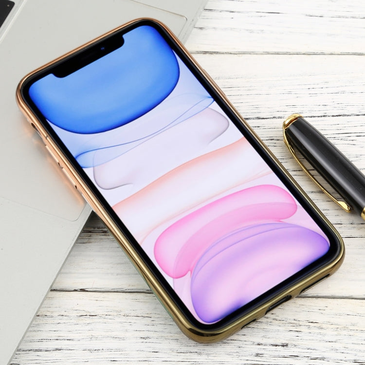 For iPhone 11 Transparent Gradient TPU Anti-Drop And Waterproof Mobile Phone Protective Case