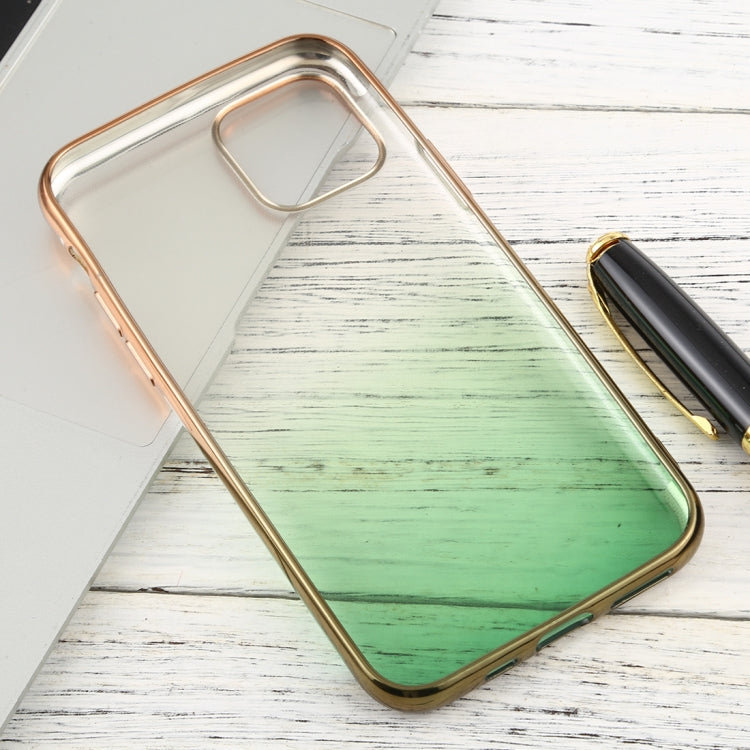 For iPhone 11 Transparent Gradient TPU Anti-Drop And Waterproof Mobile Phone Protective Case