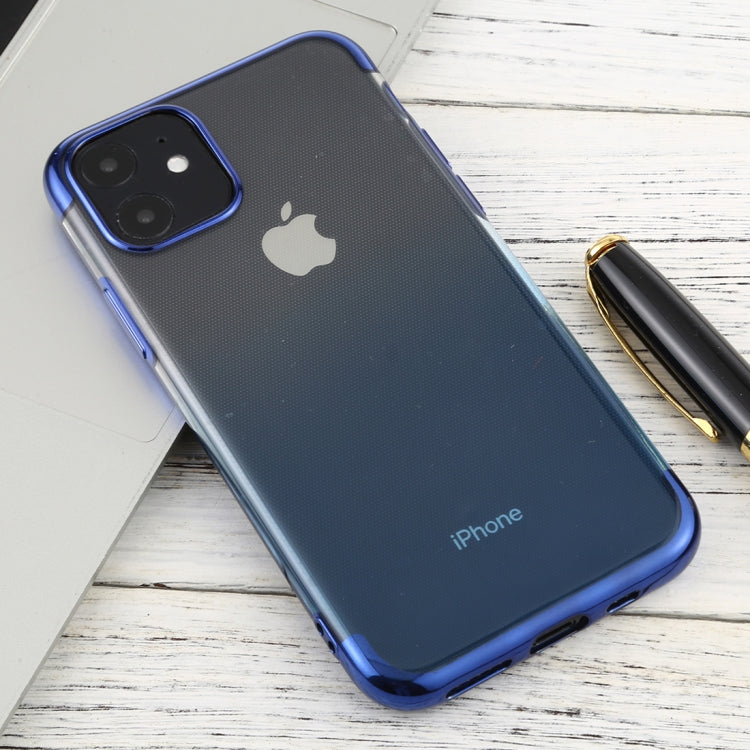 For iPhone 11 Transparent Gradient TPU Anti-Drop And Waterproof Mobile Phone Protective Case