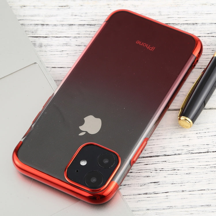For iPhone 11 Transparent Gradient TPU Anti-Drop And Waterproof Mobile Phone Protective Case
