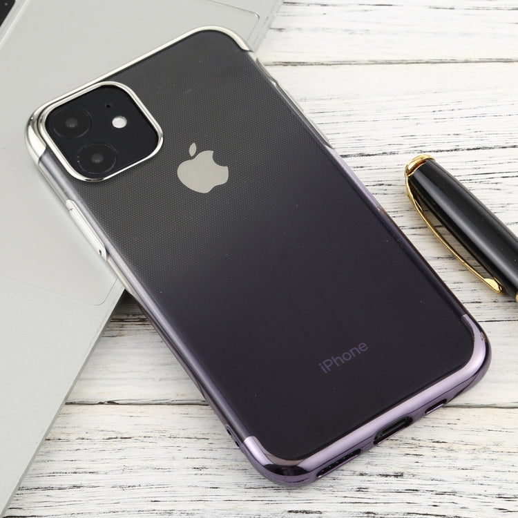 For iPhone 11 Transparent Gradient TPU Anti-Drop And Waterproof Mobile Phone Protective Case