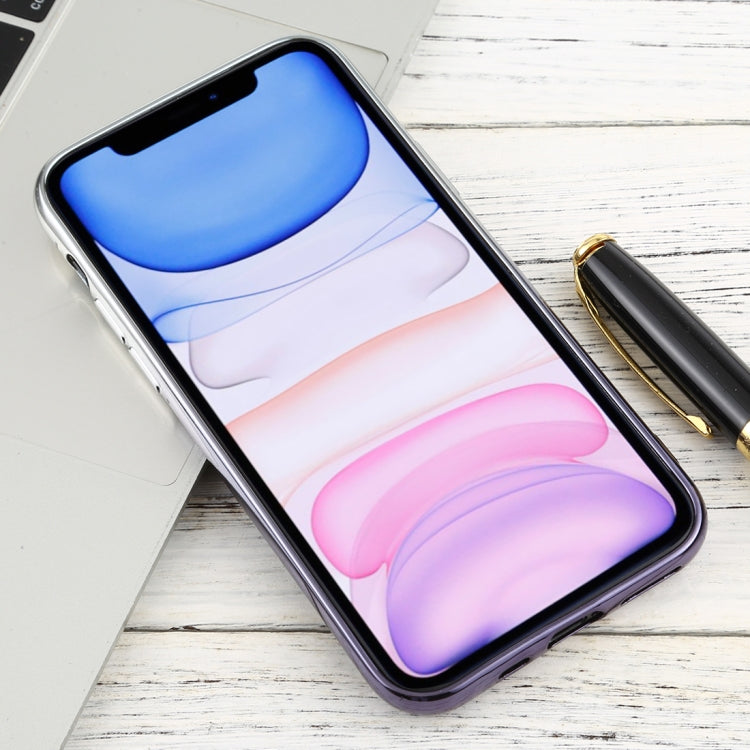 For iPhone 11 Transparent Gradient TPU Anti-Drop And Waterproof Mobile Phone Protective Case