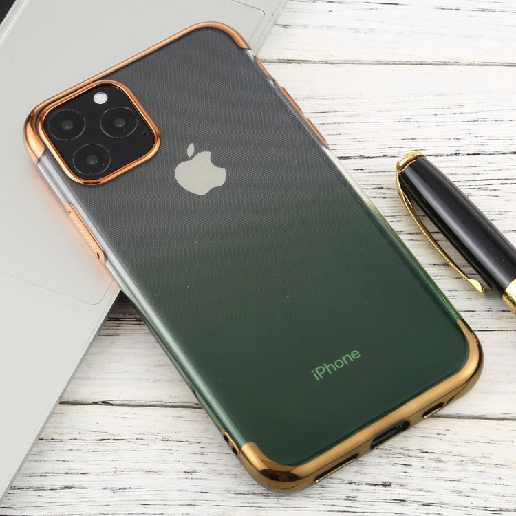 For iPhone 11 Pro Transparent Gradient TPU Anti-Drop And Waterproof Mobile Phone Protective Case