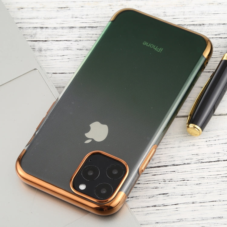 For iPhone 11 Pro Transparent Gradient TPU Anti-Drop And Waterproof Mobile Phone Protective Case