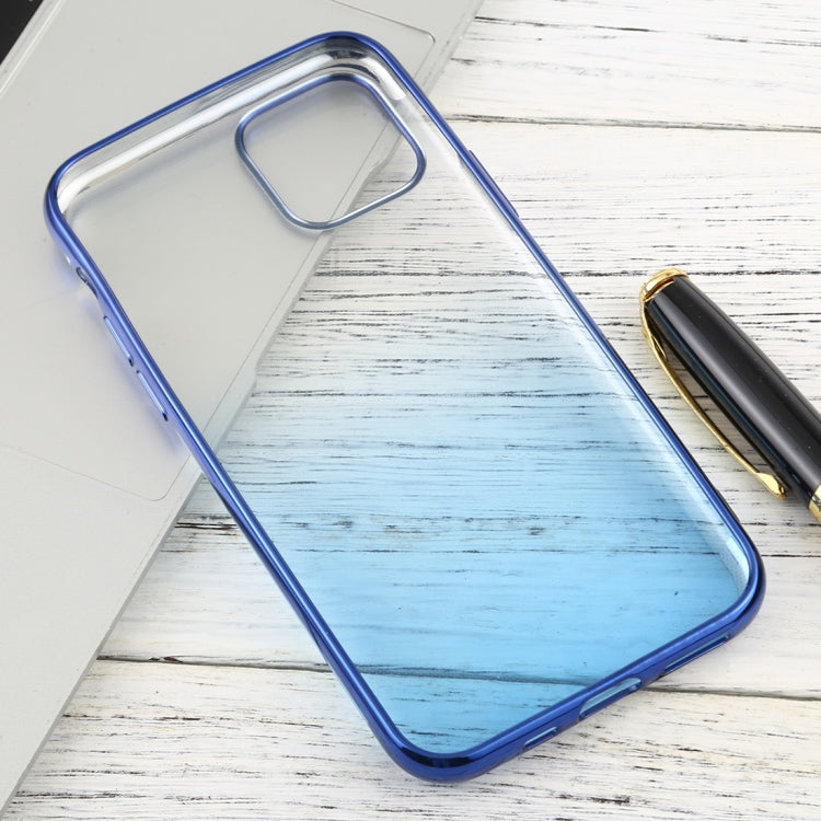 For iPhone 11 Pro Max Transparent Gradient TPU Anti-Drop And Waterproof Mobile Phone Protective Case