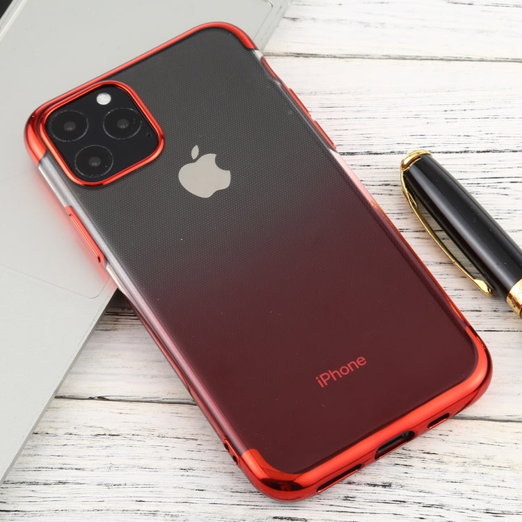 For iPhone 11 Pro Max Transparent Gradient TPU Anti-Drop And Waterproof Mobile Phone Protective Case