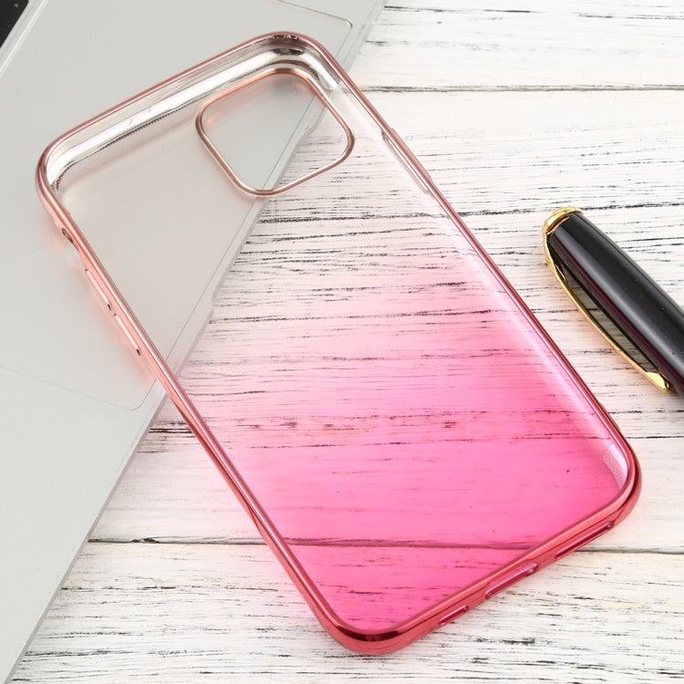 For iPhone 11 Pro Max Transparent Gradient TPU Anti-Drop And Waterproof Mobile Phone Protective Case