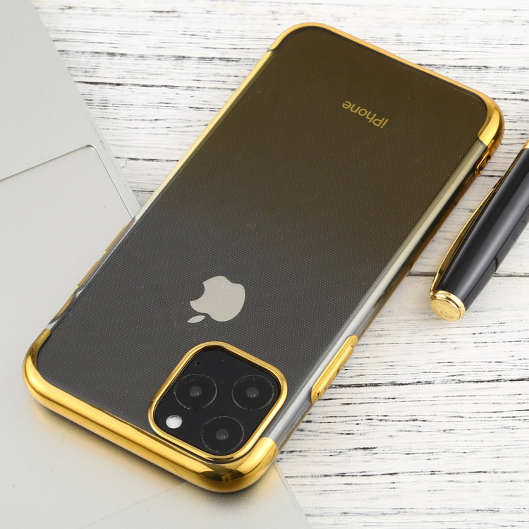 For iPhone 11 Pro Max Transparent Gradient TPU Anti-Drop And Waterproof Mobile Phone Protective Case