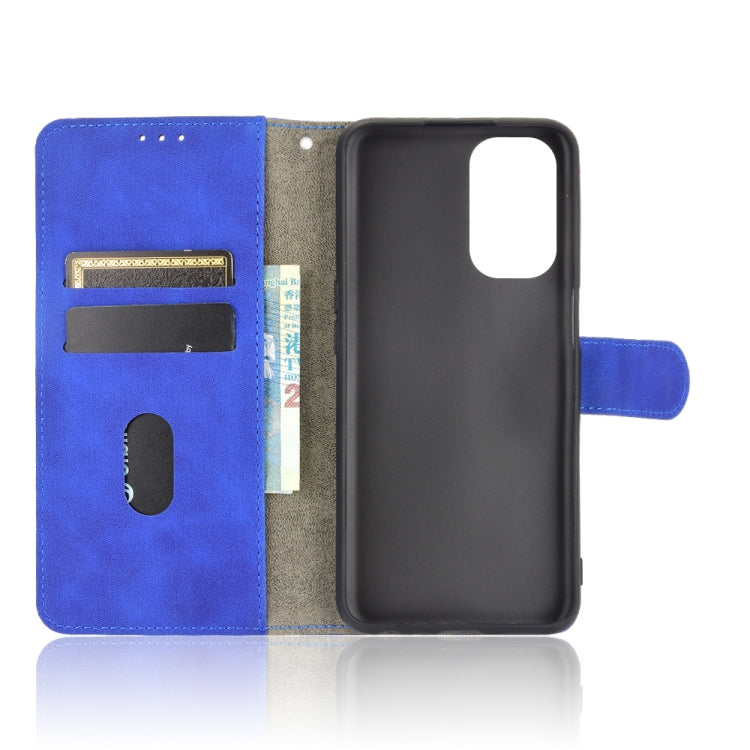 For Oppo A93 5G Solid Color Skin Feel Magnetic Buckle Horizontal Flip Calf Texture PU Leather Case with Holder & Card Slots & Wallet