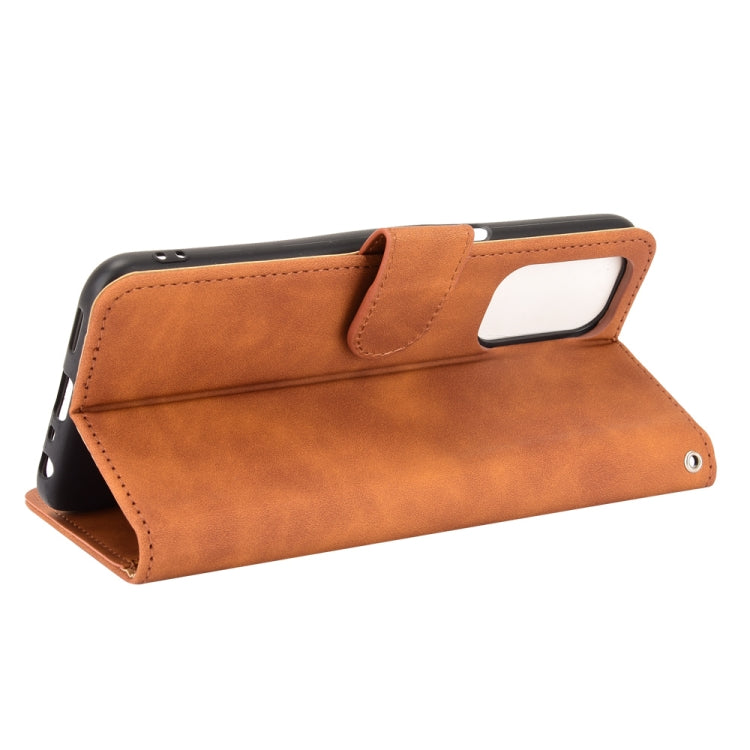 For Oppo A93 5G Solid Color Skin Feel Magnetic Buckle Horizontal Flip Calf Texture PU Leather Case with Holder & Card Slots & Wallet
