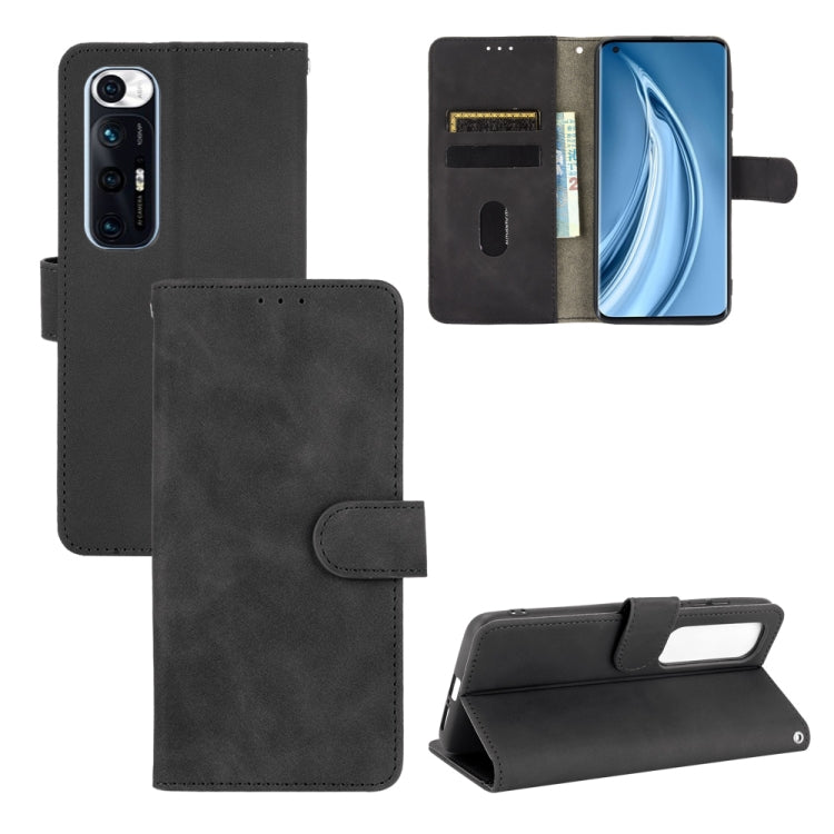 For Xiaomi Mi 10S Solid Color Skin Feel Magnetic Buckle Horizontal Flip Calf Texture PU Leather Case with Holder & Card Slots & Wallet