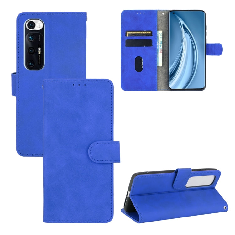 For Xiaomi Mi 10S Solid Color Skin Feel Magnetic Buckle Horizontal Flip Calf Texture PU Leather Case with Holder & Card Slots & Wallet