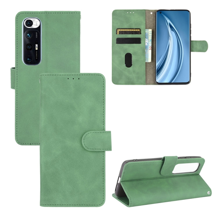 For Xiaomi Mi 10S Solid Color Skin Feel Magnetic Buckle Horizontal Flip Calf Texture PU Leather Case with Holder & Card Slots & Wallet