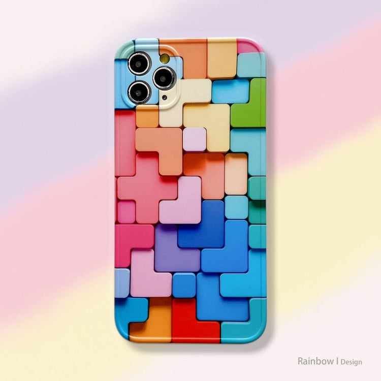 For iPhone 12 mini Painted Pattern TPU Protective Case