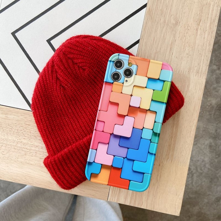 For iPhone 12 Painted Pattern TPU Protective Case